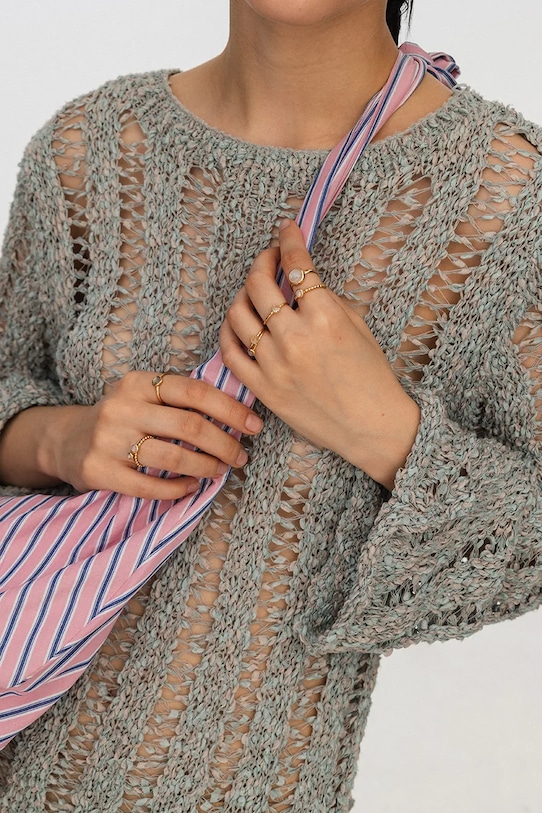 ANIA KRUK inel de argint placat cu aur DUO SOPPN0630Z