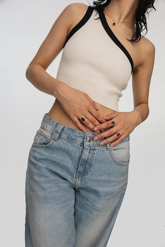 Срібний перстень з позолотою ANIA KRUK DUO золотий SOPPN0781Z