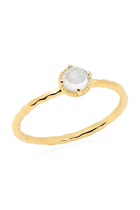 Pozlacený stříbrný prsten ANIA KRUK DUO stříbro zlatá SOPPN0814Z