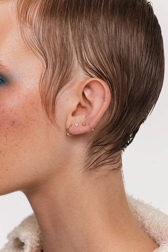 Doplnky Zlatá náušnica ANIA KRUK ROCK IT ZALKZ1090 zlatá