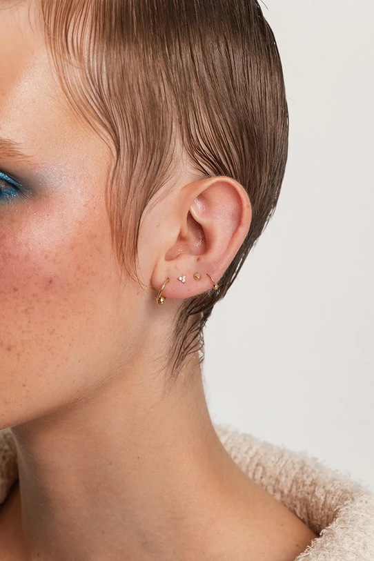 Zlatá náušnica ANIA KRUK ROCK IT zlatá ZALKZ1090