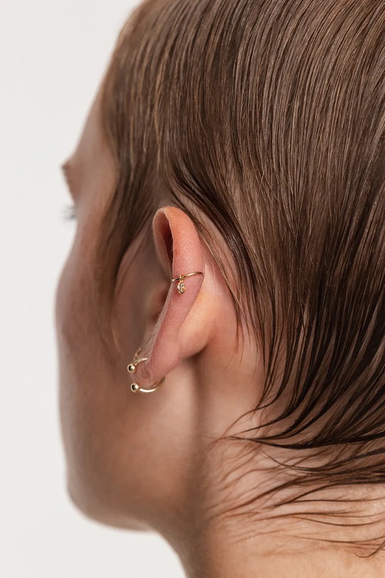 Zlatá náušnice ANIA KRUK ROCK IT ZALKZ1110 zlatá