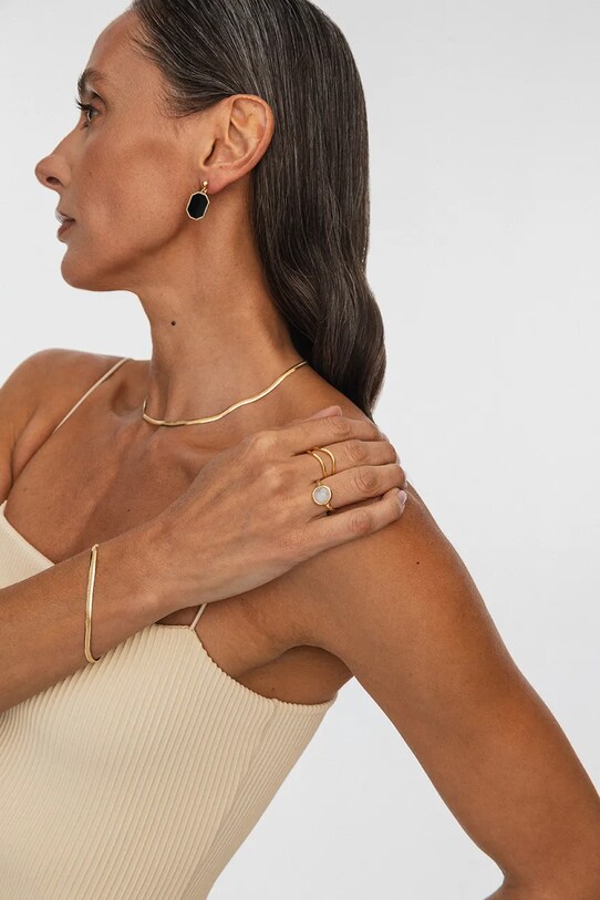 Серебряный браслет с позолотой ANIA KRUK VINTAGE золотой SMVAS2680Z
