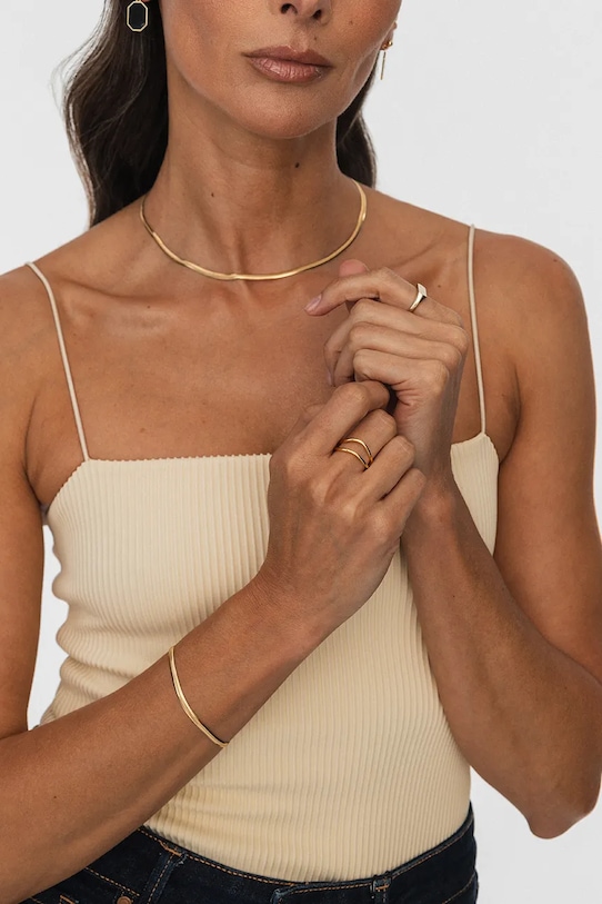 Akcesoria ANIA KRUK bransoletka ze srebra pokrytego złotem VINTAGE SMVAS2720Z złoty