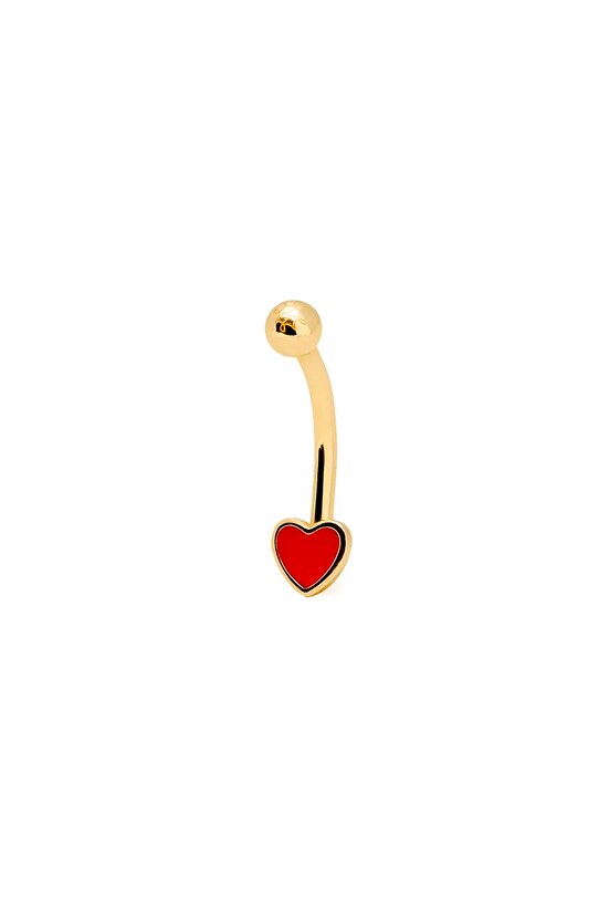 Pozlátený piercing do pupka ANIA KRUK ROCK IT striebro zlatá SRUKE2875Z
