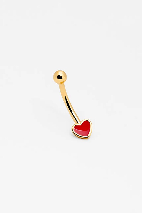 Pozlátený piercing do pupka ANIA KRUK ROCK IT SRUKE2875Z zlatá ZS25