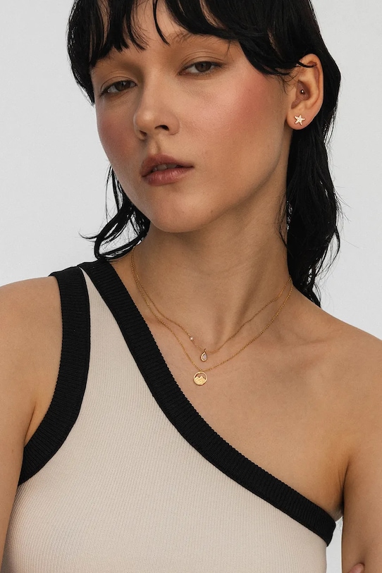 Аксессуары Серебряное колье с позолотой ANIA KRUK SGCNS3020Z золотой