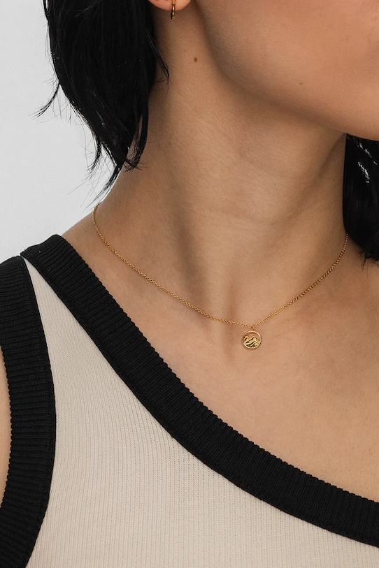 Серебряное колье с позолотой ANIA KRUK золотой SGCNS3020Z