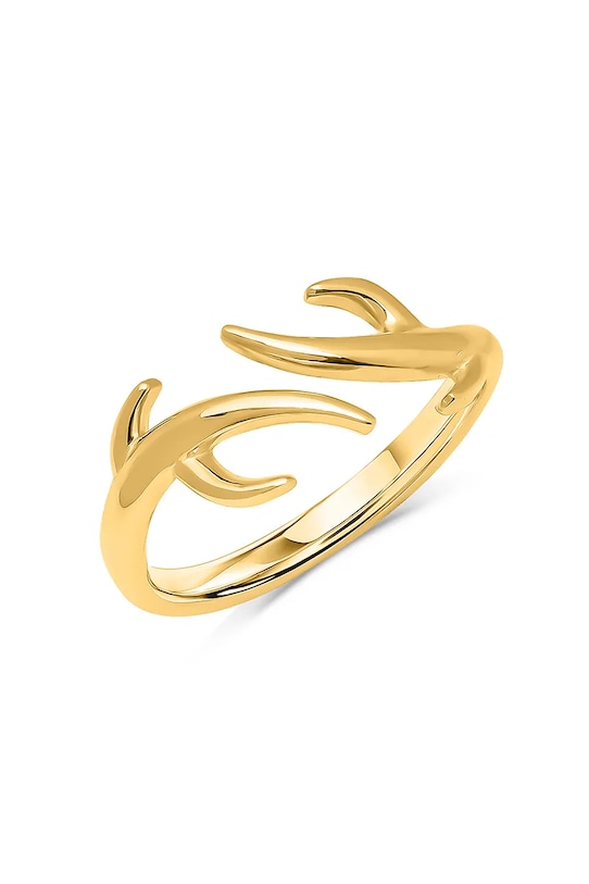 Strieborný pozlátený prsteň ANIA KRUK striebro zlatá SGCPS3080Z