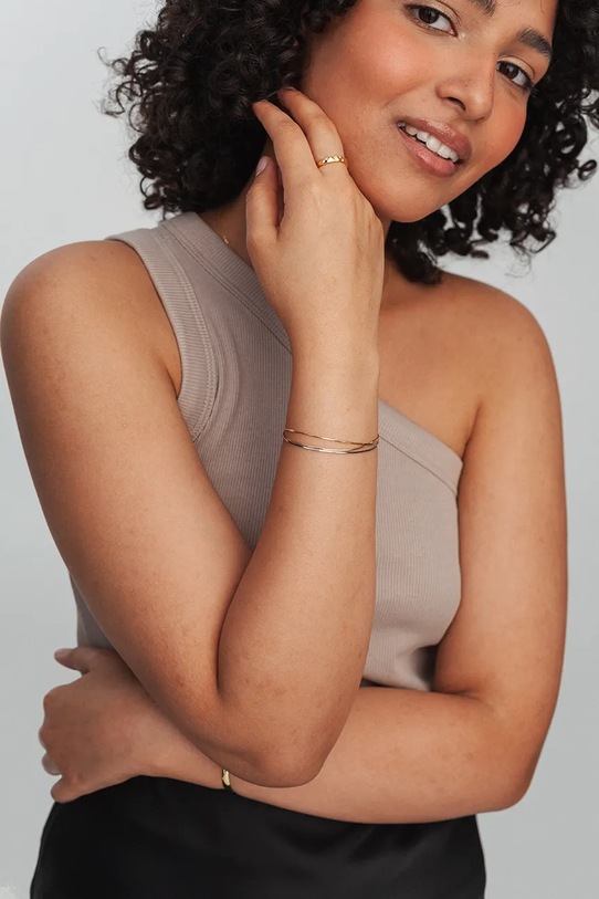 Doplňky Pozlacený stříbrný náramek ANIA KRUK SLTAS3180Z zlatá