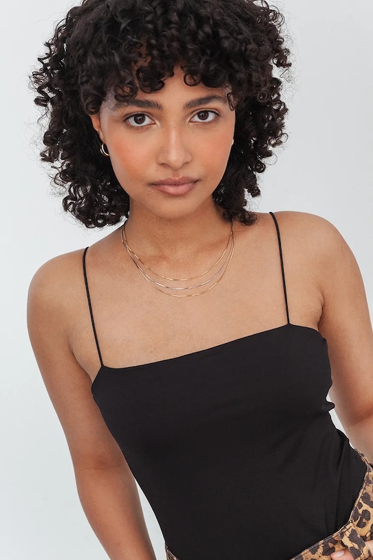 ANIA KRUK colier din argint placat cu aur aur SLTNS3190Z