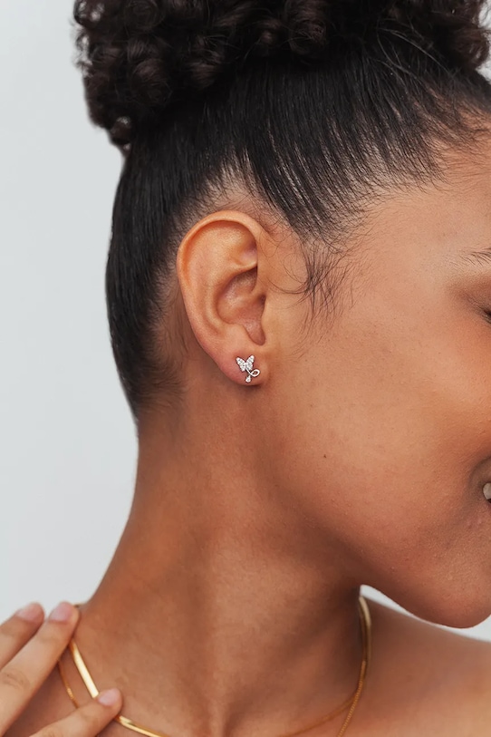 Срібні сережки з позолотою ANIA KRUK золотий SMVKC2262Z