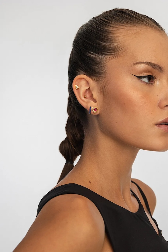 ANIA KRUK kolczyk ze srebra pokrytego złotem złoty SRUKC2382Z