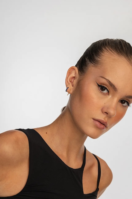 Позолочена срібна сережка ANIA KRUK золотий SRUKC2462Z