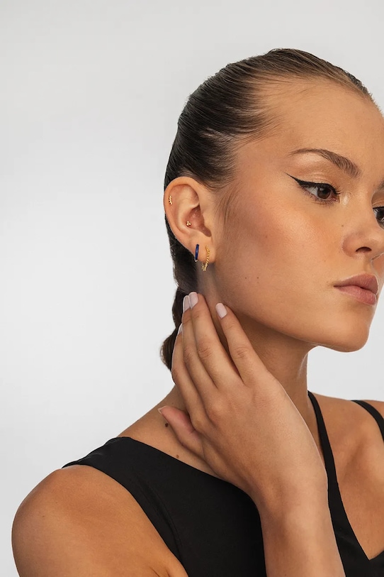 Позолочена срібна сережка ANIA KRUK золотий SRUKS2560Z