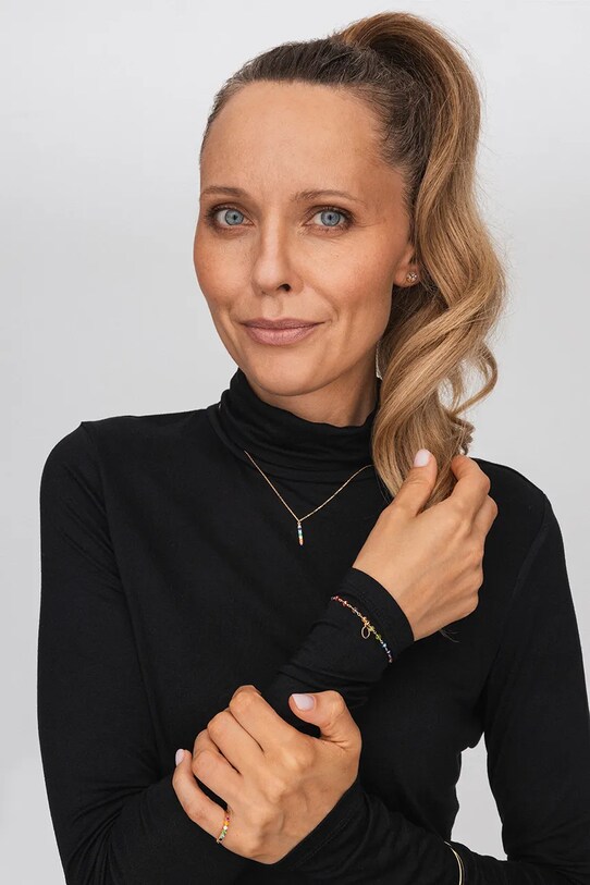 Серебряное колье с позолотой ANIA KRUK золотой SYZNC1469Z