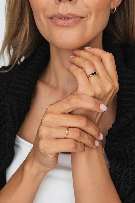 Doplňky Zlatý prsten ANIA KRUK ZEMPZ2630 zlatá