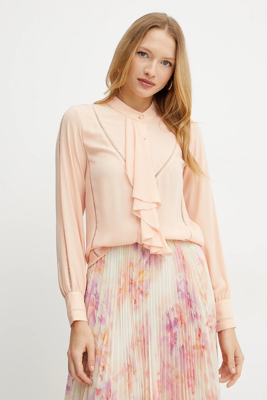 Silvian Heach cămașă CORGET lung portocaliu GPP25354BL