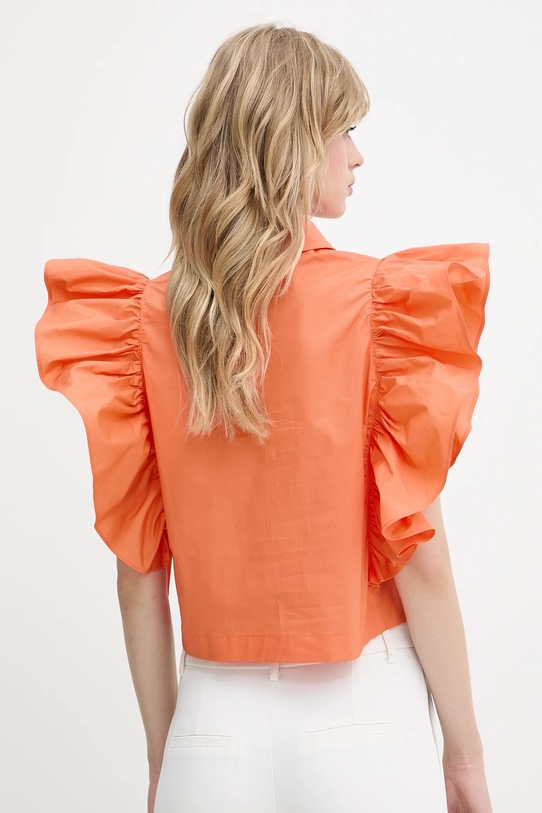 Îmbrăcăminte Silvian Heach bluză din bumbac SUHAT CVP25028CA portocaliu