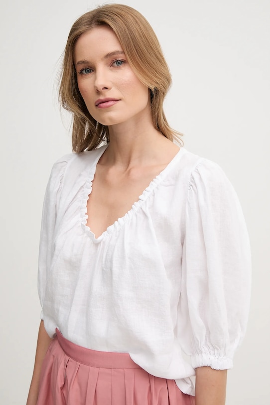 Mos Mosh bluza din in alb 160160