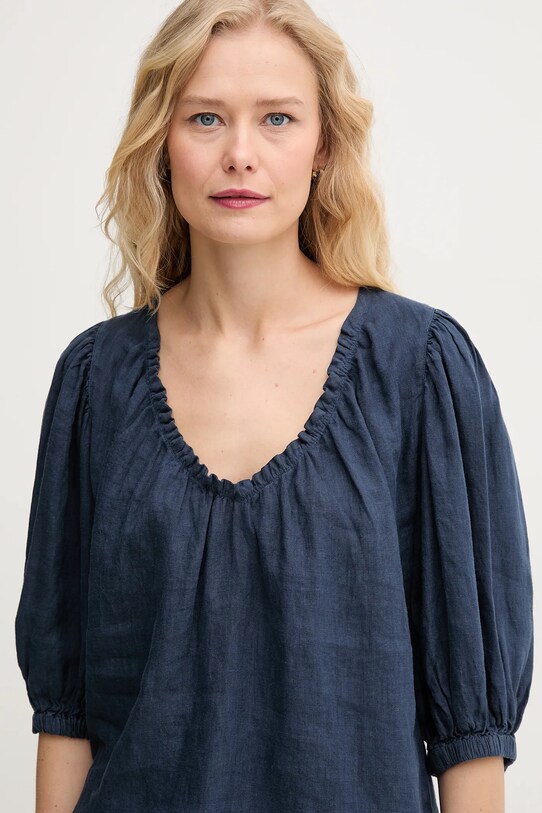 Mos Mosh bluza din in bleumarin 160160