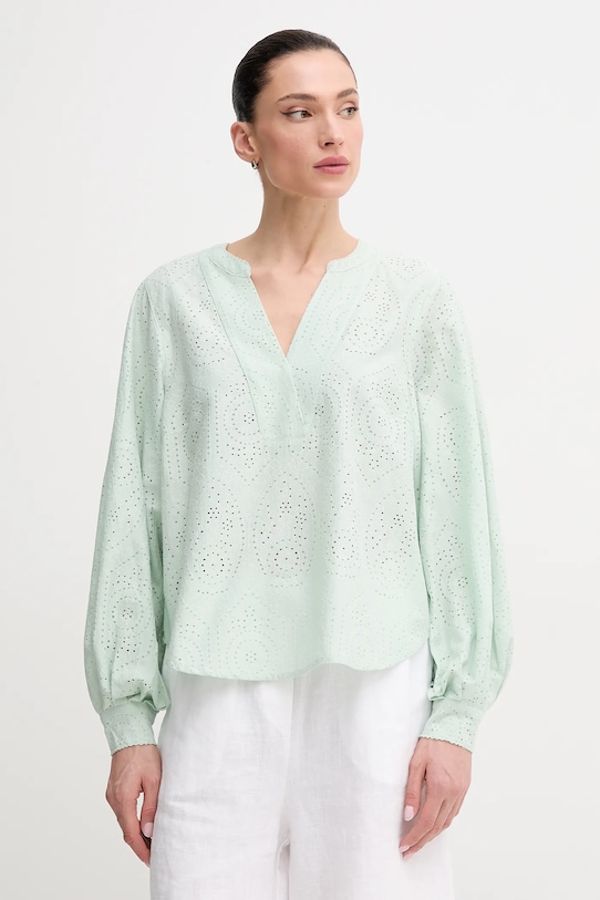 Halenka Mos Mosh hladký zelená 169430