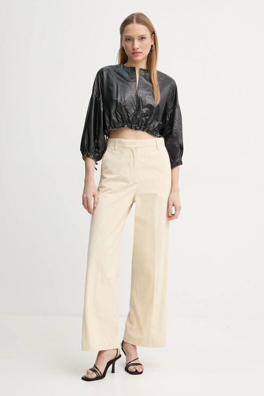 Day Birger et Mikkelsen bluză din piele Dorothy DAY65243672 negru ZS25