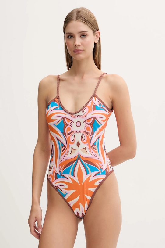 Silvian Heach costum de baie dintr-o bucată SINEM usor rigidizat portocaliu CVP25103CO
