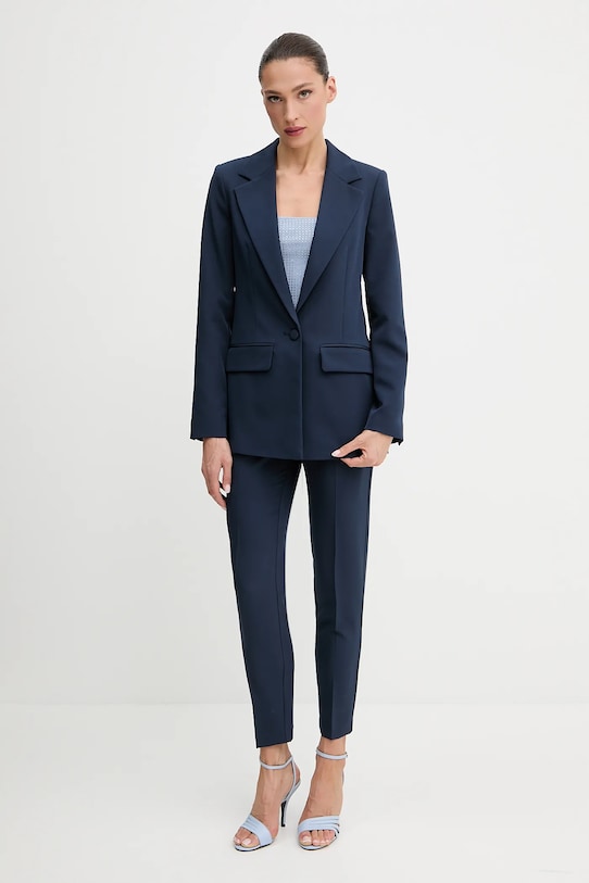 Silvian Heach komplet - marynarka i spodnie KIULA granatowy GPP25173JP