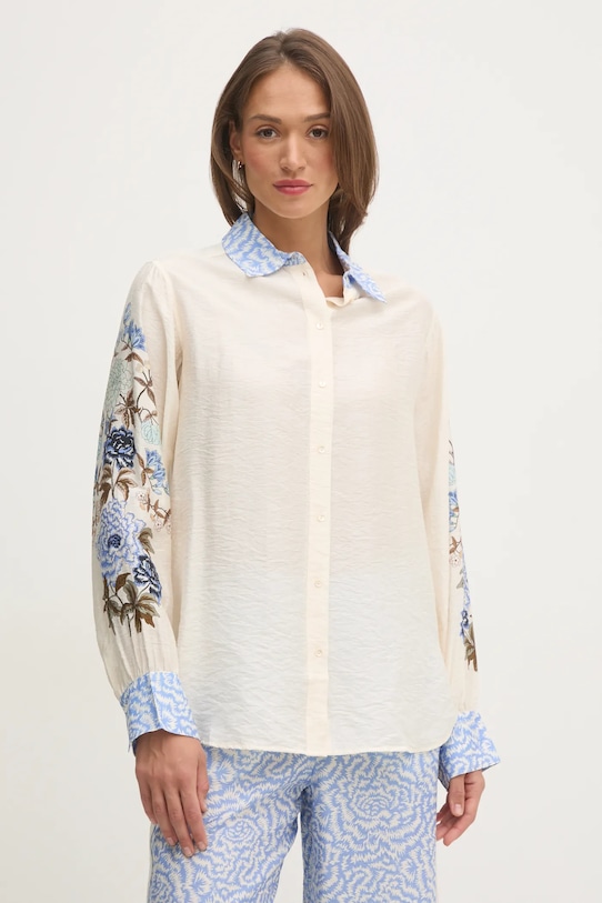 Рубашка Mos Mosh узор бежевый 169830