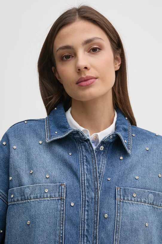 Mos Mosh koszula jeansowa niebieski 170200