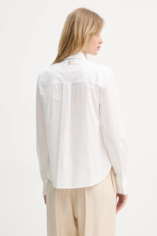Îmbrăcăminte Blugirl Blumarine cămașă din bumbac RA5030.TS246 alb
