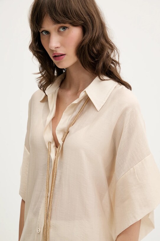 Blugirl Blumarine koszula beżowy RA5124.T2948
