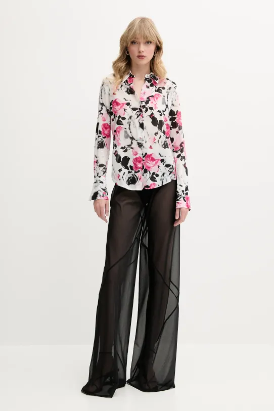 Blugirl Blumarine camicia in seta RA5171.T2949 rosa ZS25