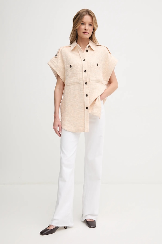 Košile Mos Mosh 150140 béžová ZS25