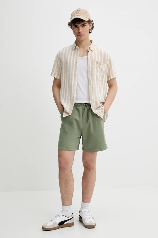 Solid koszula lniana FRIED 21107688.160920 beżowy ZS25