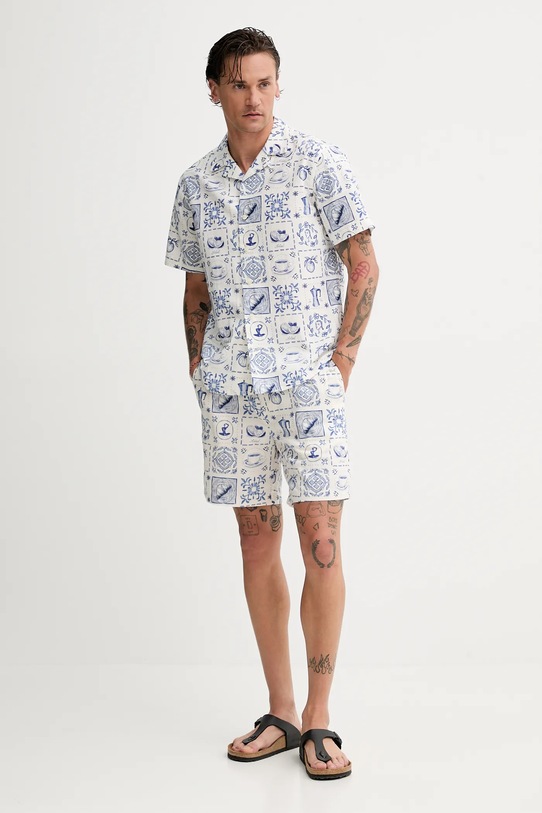 Ľanová košeľa Solid PIET 21108647.194010 tmavomodrá ZS25