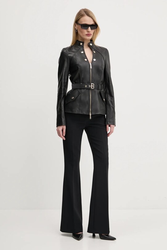 jeansrl Blumarine geaca de piele RA5087.P0356 negru ZS25