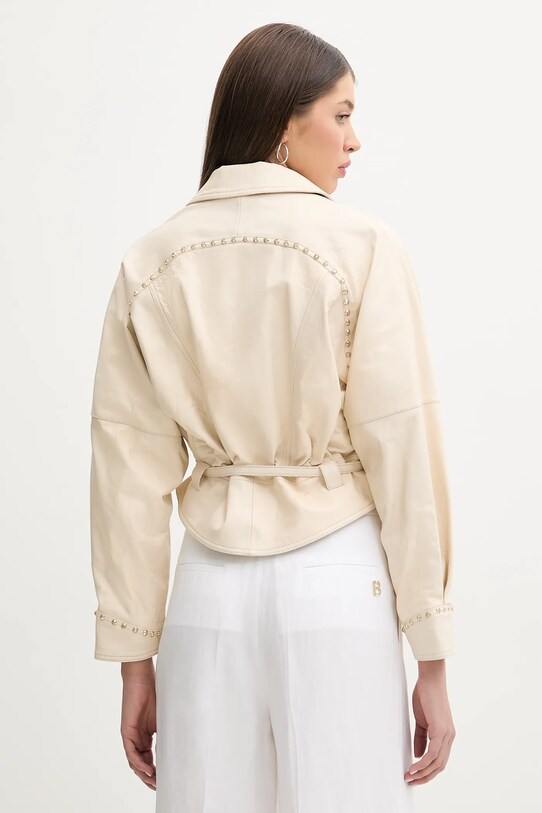 Одежда Кожаная куртка Blugirl Blumarine RA5214.P0356 бежевый