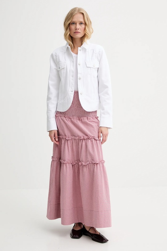 Rifľová bunda Alohas Casilda R100862 biela ZS25