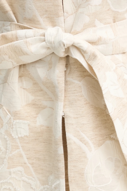 Blugirl Blumarine kamizelka z domieszką lnu RA5127.T2942 beżowy