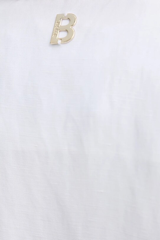Пиджак с примесью льна Blugirl Blumarine RA5158.T8823 белый