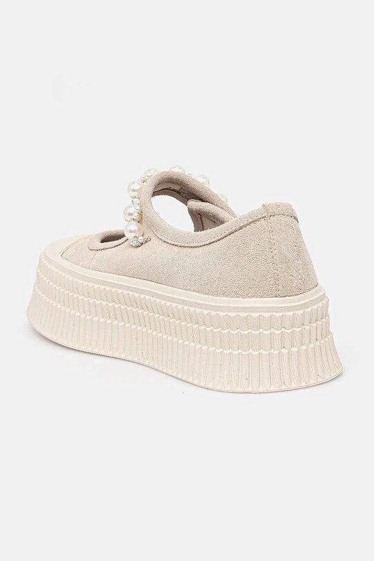 Obuwie GOE tenisówki zamszowe RR2N4115 beżowy