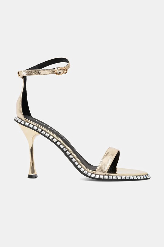 GOE sandały skórzane RR2N4236 złoty ZS25