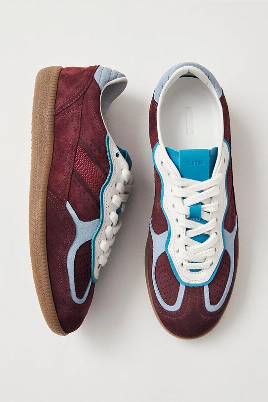 Alohas sneakers din piele întoarsă Tb.490 burgundia S100471.11