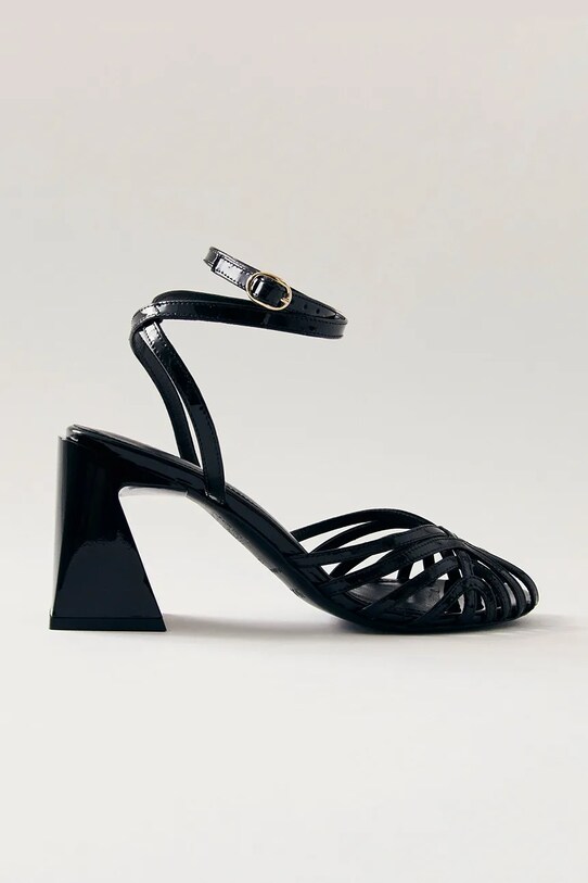 Alohas sandały skórzane Jessa syntetyczny czarny S100635.01