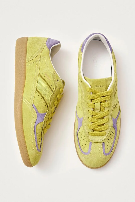 Încălțăminte Alohas sneakers din piele întoarsă Tb.490 S100471.08 verde