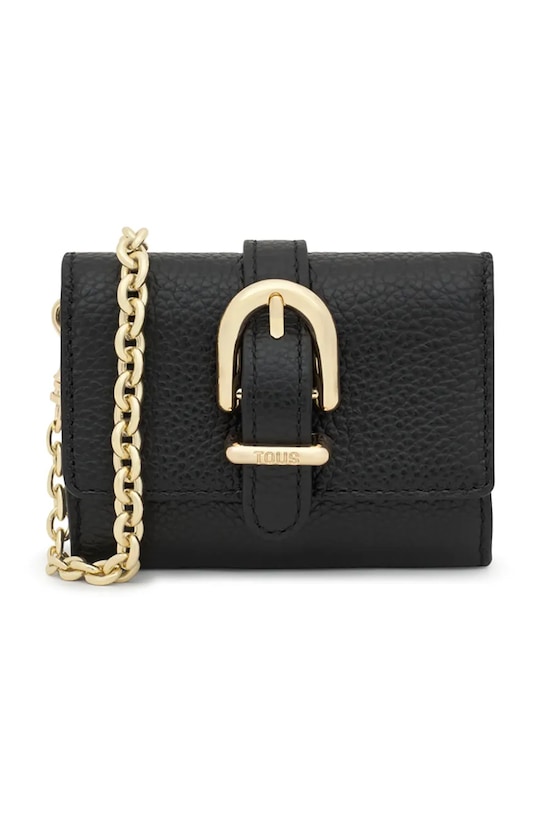 Tous portofel de piele BUCKLES piele negru 2002189651