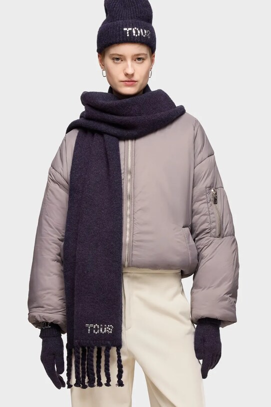 Tous manusi din amestec de lana TEXTIL bleumarin 2002204033