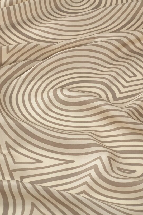 Μεταξωτό φουλάρι Tous TEXTIL 2002200801 μπεζ ZS25